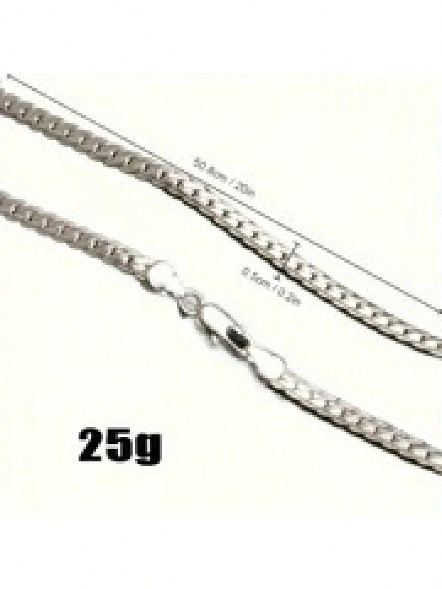 20" Sterling Silver Necklace Chain - 1.2mm Rope Chain for Pendants, DIY Jewelry Making, Wedding & Engagement Gifts