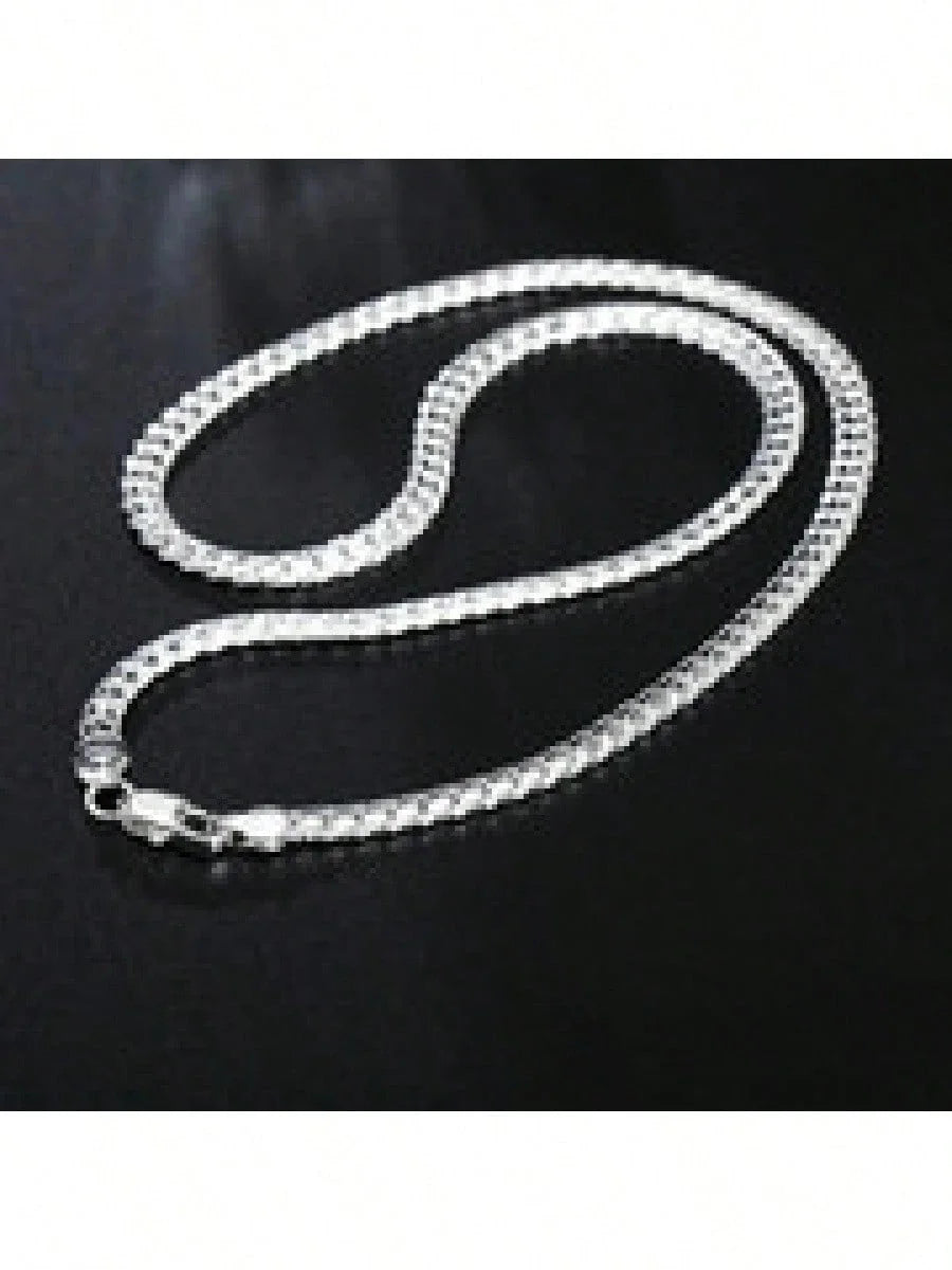 20" Sterling Silver Necklace Chain - 1.2mm Rope Chain for Pendants, DIY Jewelry Making, Wedding & Engagement Gifts