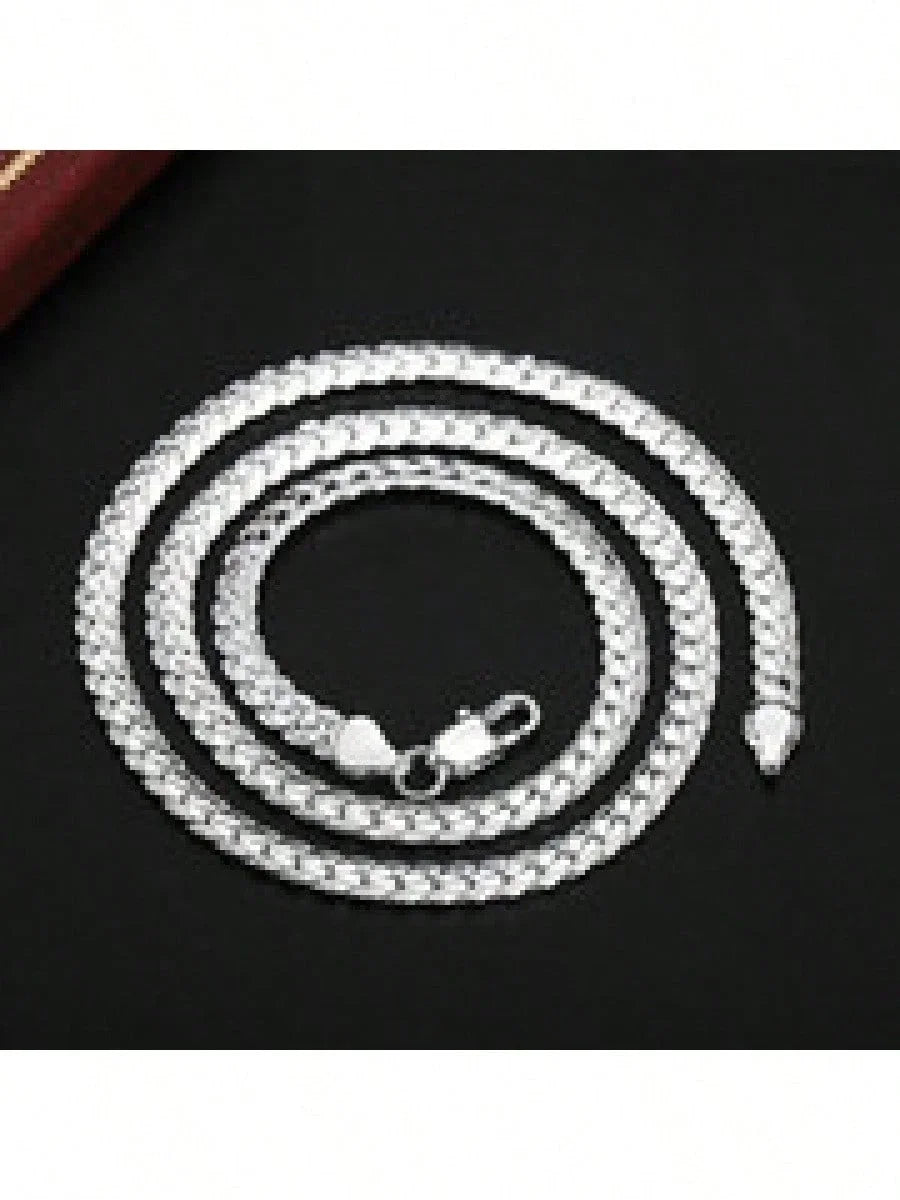 20" Sterling Silver Necklace Chain - 1.2mm Rope Chain for Pendants, DIY Jewelry Making, Wedding & Engagement Gifts